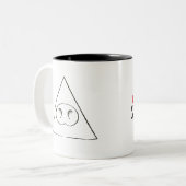 Saluminati Kaffee-Tassen Zweifarbige Tasse (Vorderseite Links)