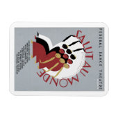 Salut Au Monde Magnet (Horizontal)