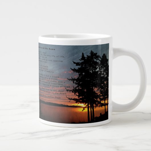Salutation to the Dawn 20oz Coffee Tasse (Rechts)