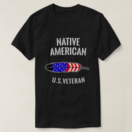 Salute a Native Amerikanische Ureinwohner Hero US  T-Shirt (Design vorne)