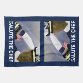 Salute den Koch Veteran Blue Handtuch