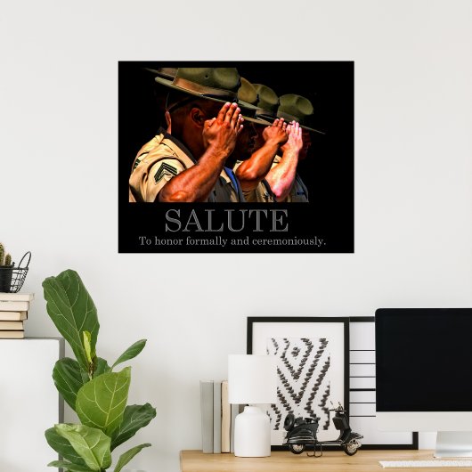 Salute Poster (Heimbüro)