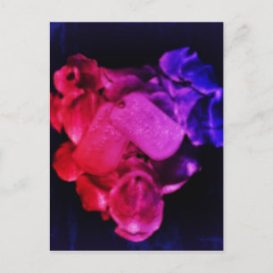 Salute Red, White und Blue Postkarte