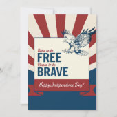 Salute to Independence, Grußkarte Dankeskarte (Vorderseite)