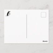 Salute und eine Chardonnay Cat Postkarte (Rückseite)