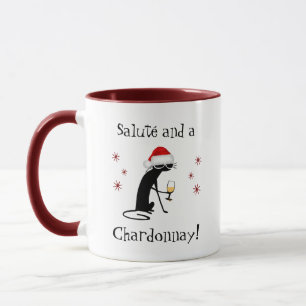 Salute und eine Chardonnay Cat Tasse