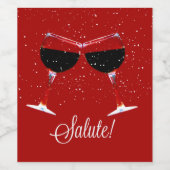 Salute! Weinetikett (Einzelnes Label)