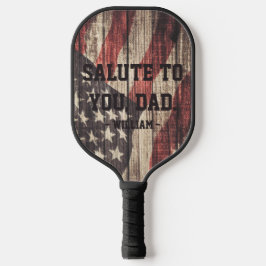 Salute zum Vater | Vintager Tag der amerikanischen Pickleball Schläger