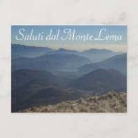 "Saluti dal Monte Lema" - Schweizer Postkarte