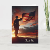Saluting American Soldier