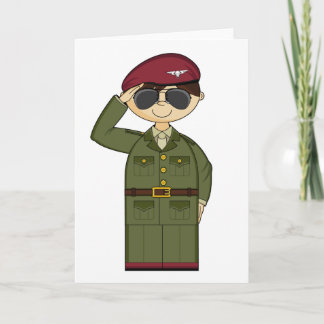 Saluting Card für Offiziere der britischen Armee Karte