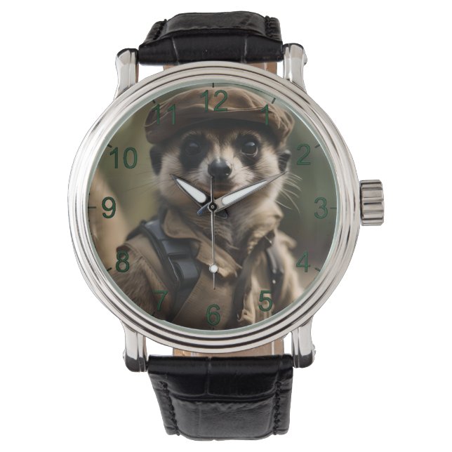 Saluting Silvester the Meerkat: Eine Geschichte de Armbanduhr (Vorderseite)