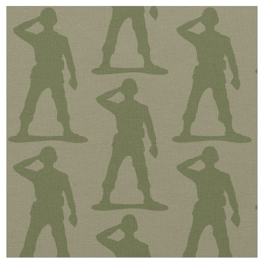 Saluting Soldier Camouflage Grüne Silhouette Stoff (Nahaufnahme)