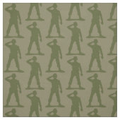 Saluting Soldier Camouflage Grüne Silhouette Stoff (Muster)