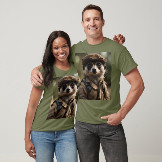 Saluting Sylvester the Meerkat: Eine Geschichte de T-Shirt (Unisex)