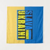 Salva Ukraini Tapestry Wandteppich (Vorderseite (Horizontal))