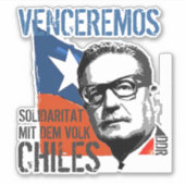 SALVADOR ALLENDE AUFKLEBER (Vorderseite)