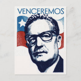 Salvador Allende - Venceremos Postkarte