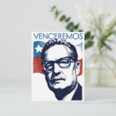 Salvador Allende - Venceremos Postkarte (Stehend Vorderseite)