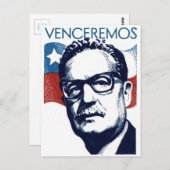 Salvador Allende - Venceremos Postkarte (Vorne/Hinten)