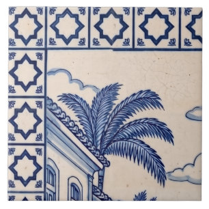 Salvador Azulejo-Wandfliese 1 von 6 oben links Fliese