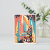 Salvador Bahia Brasilien Pop Kunst, Dichtung und M Postkarte (Stehend Vorderseite)