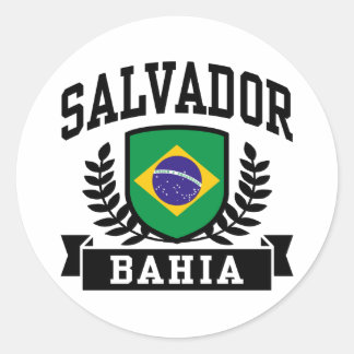Salvador Bahia Runder Aufkleber