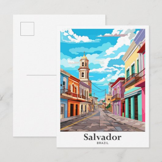Salvador Brasilien Kunstmuseum Postkarte (Vorne/Hinten)