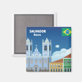 Salvador Brasilien Magnet (Vorderseite/Rückseite)