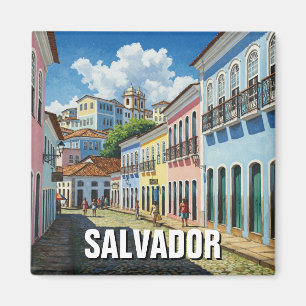 Salvador Brasilien Perlourinho Travel Magnet