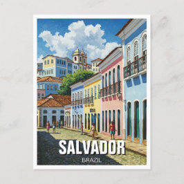Salvador Brasilien Perlourinho Travel Postkarte