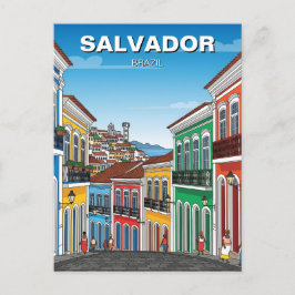 Salvador Brasilien Perlourinho Travel Postkarte