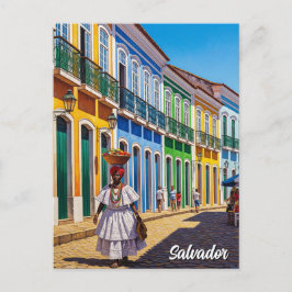 Salvador Brasilien Perlourinho Travel Postkarte