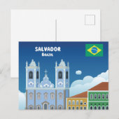 Salvador Brasilien Postkarte (Vorne/Hinten)