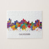 Salvador Brasilien Skyline Puzzle (Horizontal)