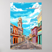 Salvador Brasilien - Vintage-Reise Poster (Vorne)