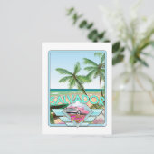 Salvador Brasilien Vintages Reiseplakat. Postkarte (Stehend Vorderseite)