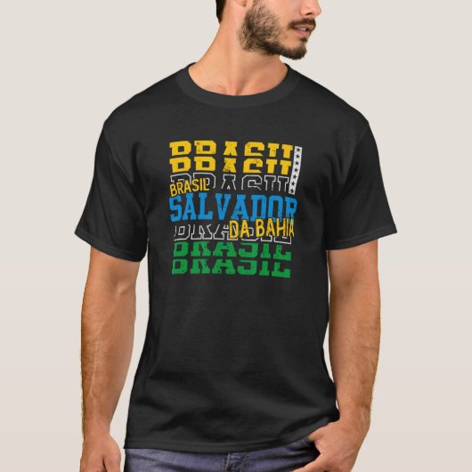 Salvador da Bahia Brasilien Sport Souvenir T-Shirt (Vorderseite)