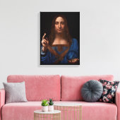 salvador mundi by leonardo da vinci leinwanddruck (Insitu (Wohnzimmer))