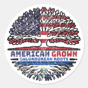 Salvador Salvadorian Salvadorian USA Vereinigtes K Runder Aufkleber