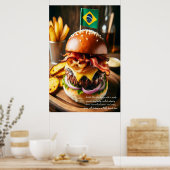 Salvador Samba Burger Sensation 24 x 36 Poster (Küche)