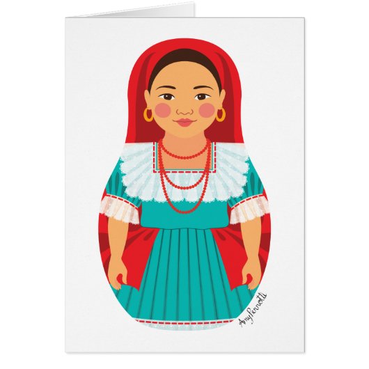 Salvadoran Matryoshka Card (Vorne)