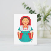 Salvadoran Matryoshka Postcard Postkarte (Stehend Vorderseite)