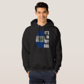 Salvadorianische Flagge Dna Fingerprint El Salvado Hoodie (Vorne ganz)