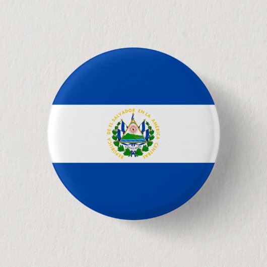 Salvadorische Flagge, Flagge El Salvadors Button (Vorderseite)
