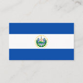 Salvadorische Flagge, Flagge El Salvadors Visitenkarte (Vorderseite)