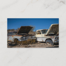 Salvage oder Junk Yard Automotive Business Card Telefonnummerkarte