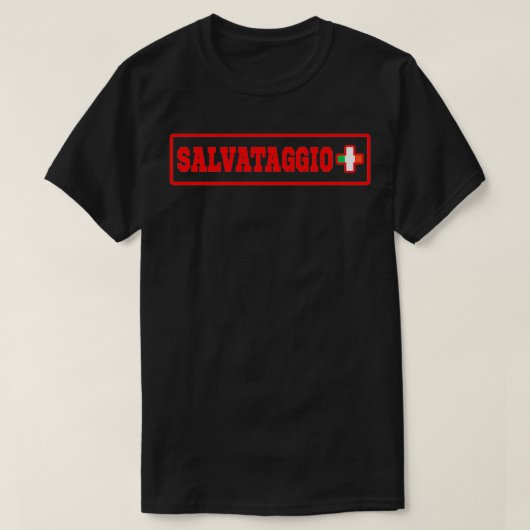 Salvataggio Italienischer Rettungsschwimmer T-Shirt (Design vorne)