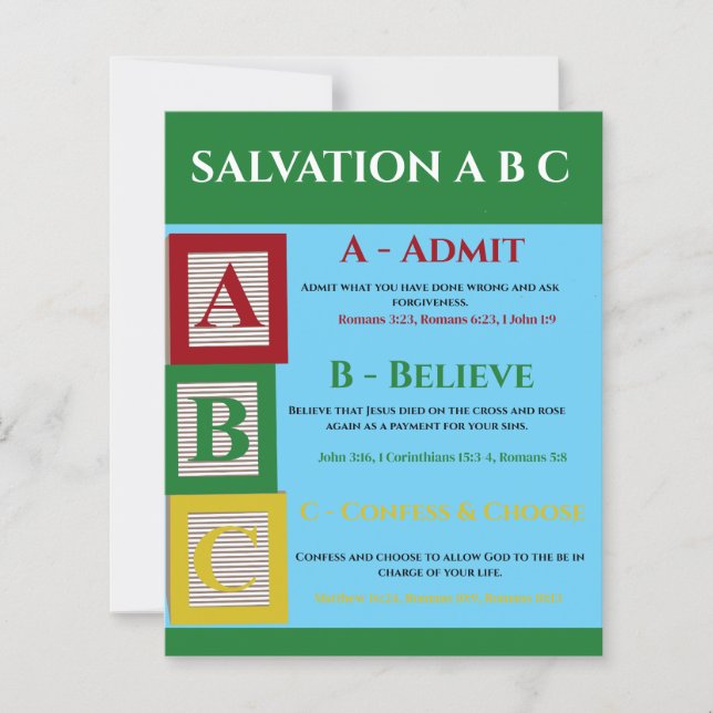Salvation abc (Vorderseite)
