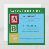 Salvation abc dankeskarte (Vorne/Hinten)